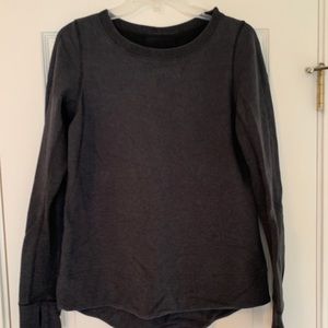 Lululemon pullover sweatshirt sz 8 charcoal gray